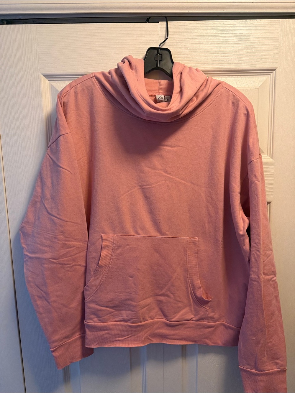 Women’s Zella Pink Cowl-Neck Hoodie